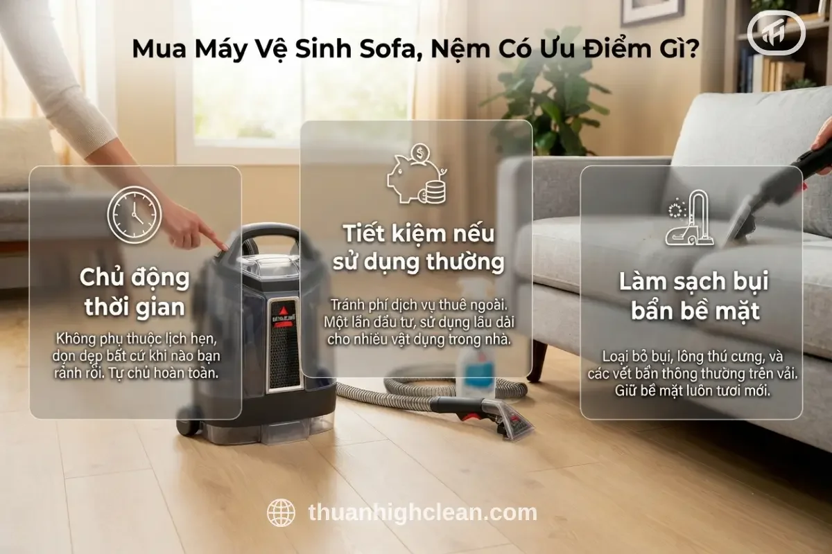 Ưu điểm khi mua máy vệ sinh